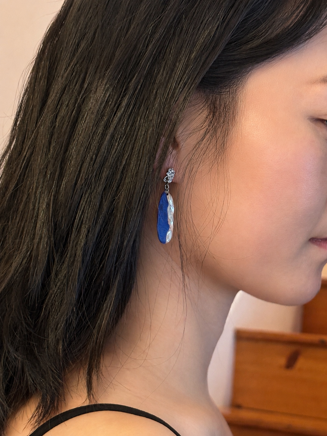 Styling inspiration for ZELIN ART porcelain earrings.